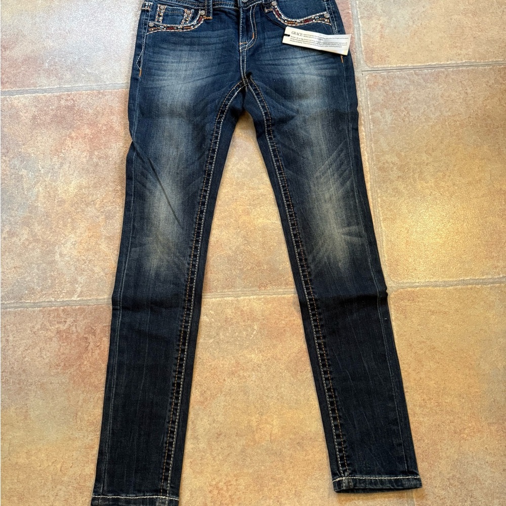 Grace Dark Blue Skinny Jeans